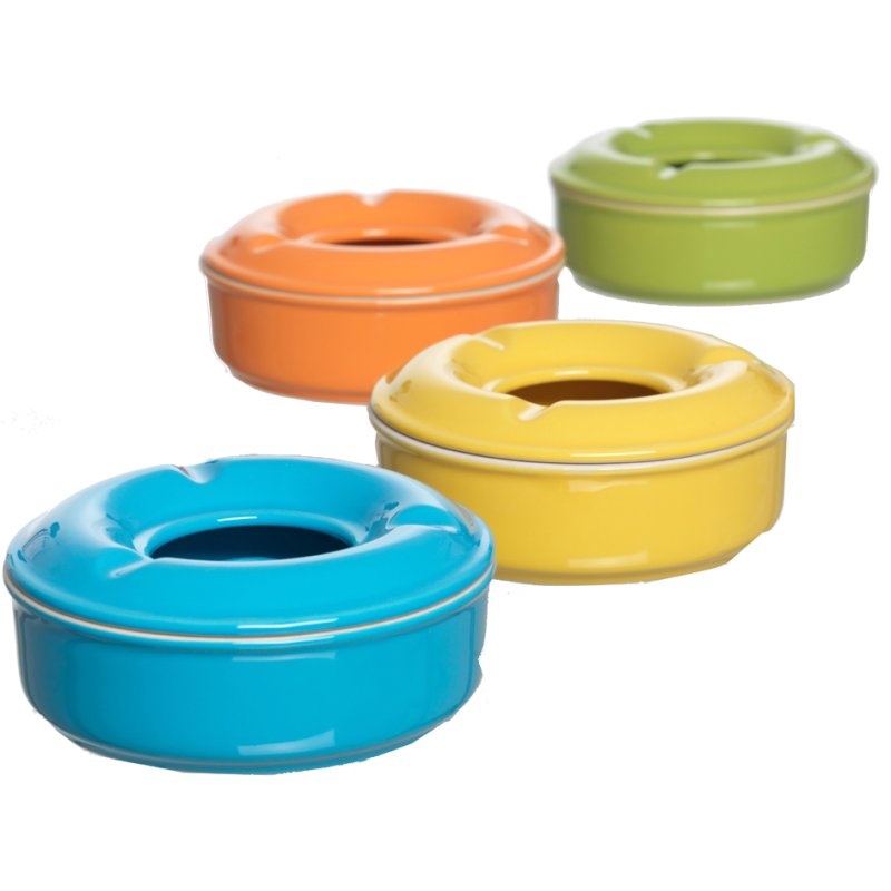 Ritzenhoff & Breker asbak PINTURA, porzelein, 4 kleuren, 4 stuks