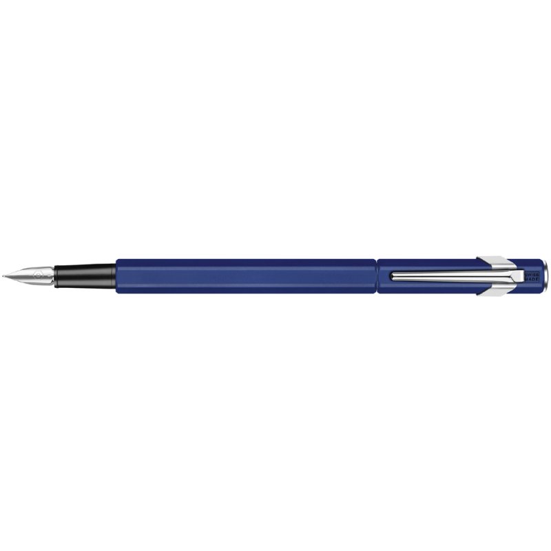 CARAN D'ACHE stylo plume 849 Classic Line, blanc, pointe moyenne, corps hexagonal
