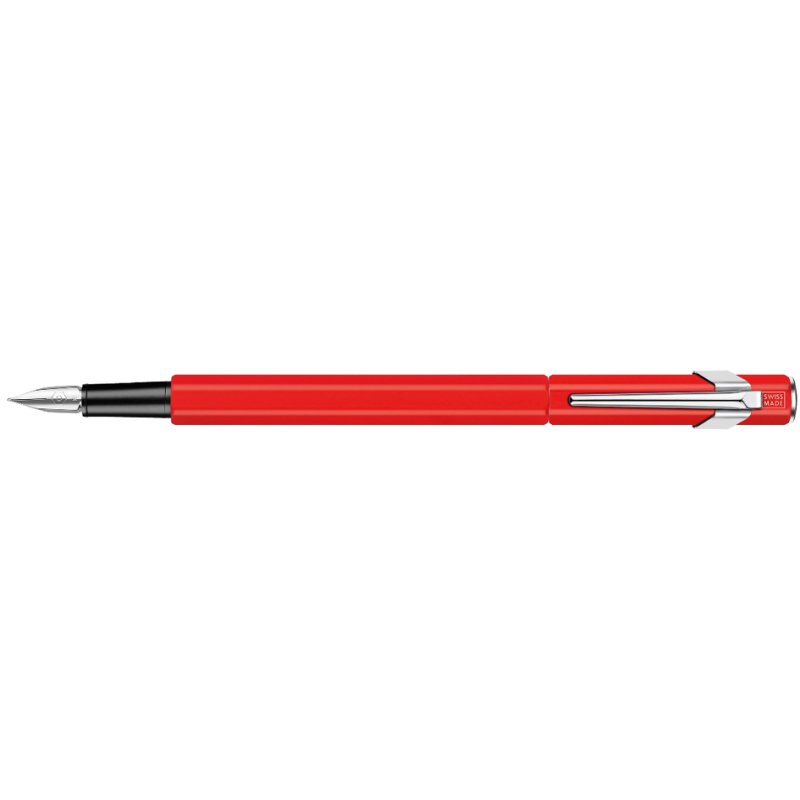 CARAN D'ACHE stylo plume 849 Classic Line, blanc, pointe moyenne, corps hexagonal