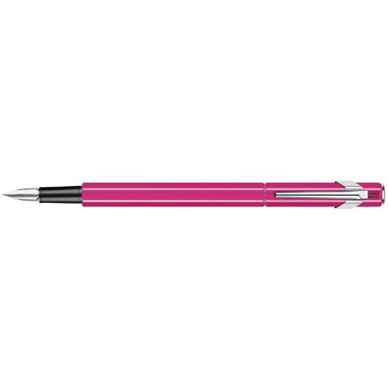 CARAN D'ACHE stylo plume 849 FLUO LINE, jaune, pointe M, corps hexagonal