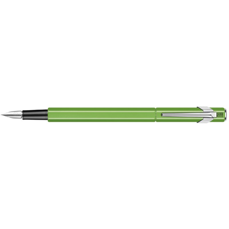 CARAN D'ACHE stylo plume 849 FLUO LINE, jaune, pointe M, corps hexagonal