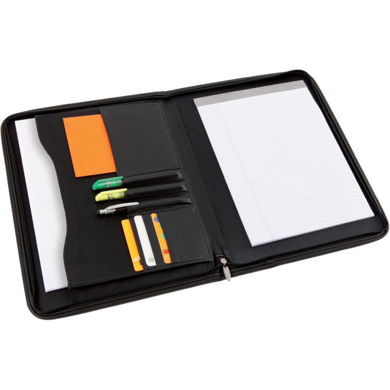 ALBA organiseur classeur 2502, A4, simili-cuir, noir