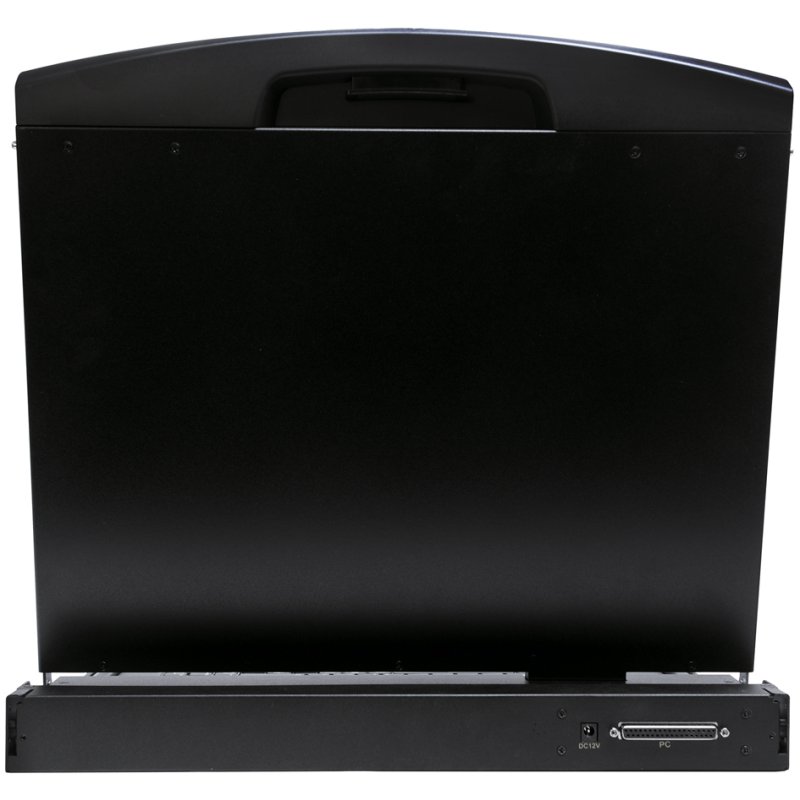 LogiLink Professional LCD KVM console, 19 inch, German keyboard layout, black