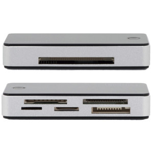 DIGITUS USB 3.0 kaartlezer All-in-one, zwart/zilver, 5 Gbit/s