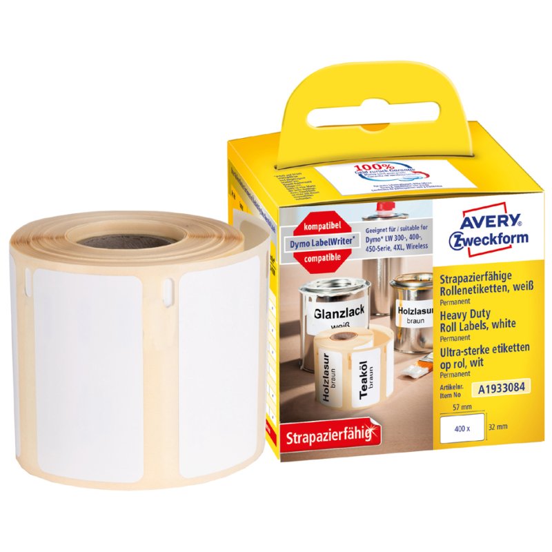 AVERY Zweckform étiquettes adhésives extra fortes, 57×32 mm, 400 pièces