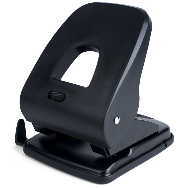 Pavo punch, 40-sheet capacity, black