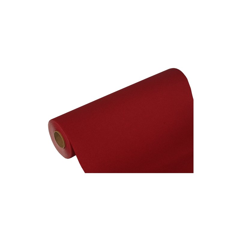 PAPSTAR chemin de table Royal Collection, rouge, 400 mm × 24 m, tissue