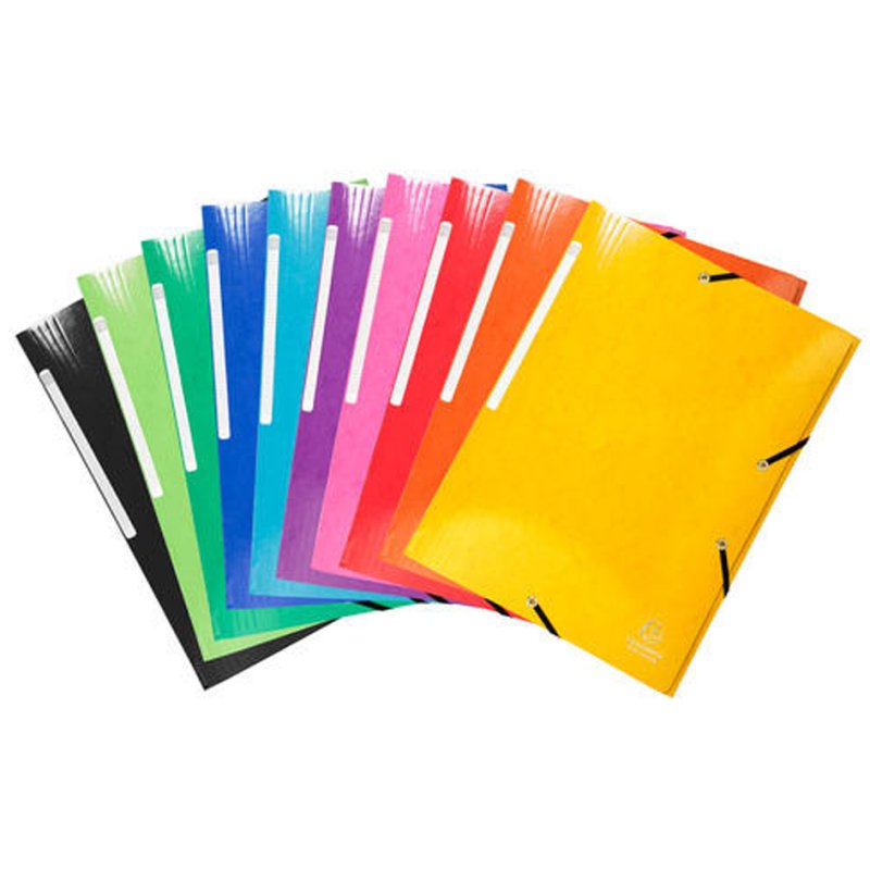 EXACOMPTA Iderama elastomap A4, gekleurd sortiment, 25 stuks