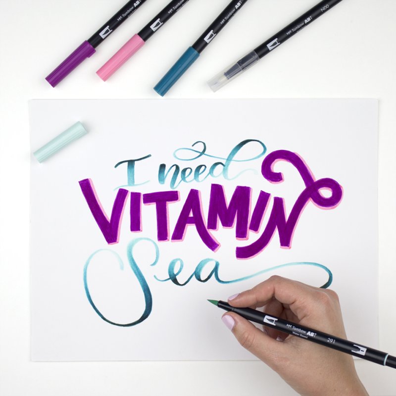 TOMBOW kit de lettering avancé, 10 pièces
