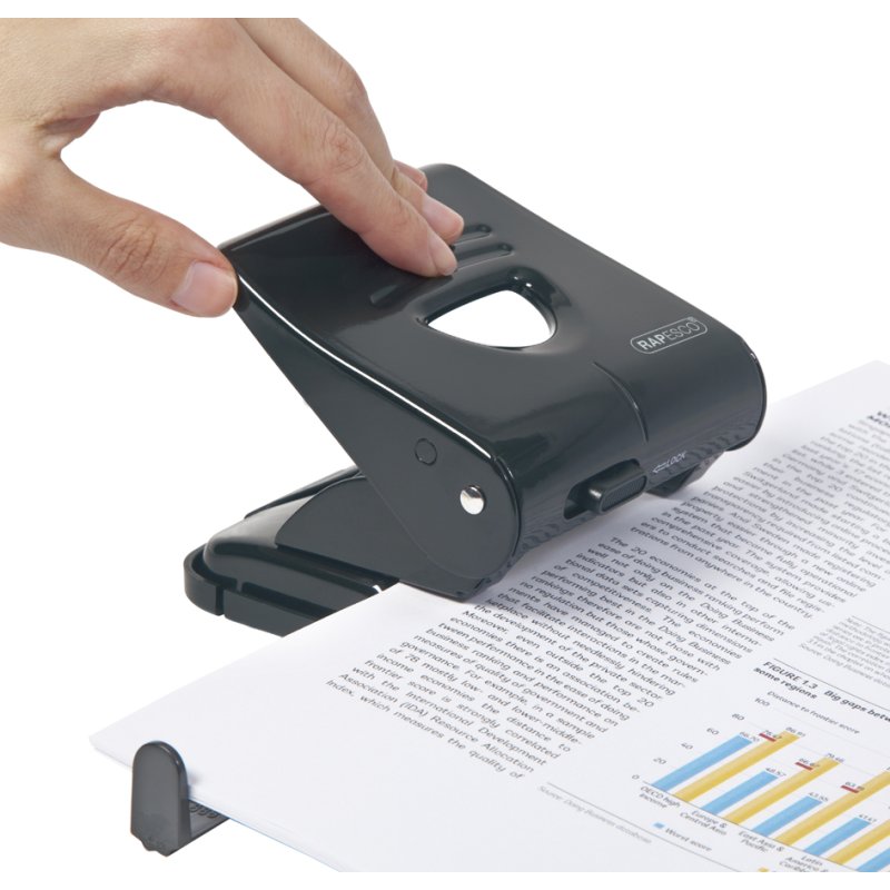 RAPESCO perforator 827, zwart, 30 vel