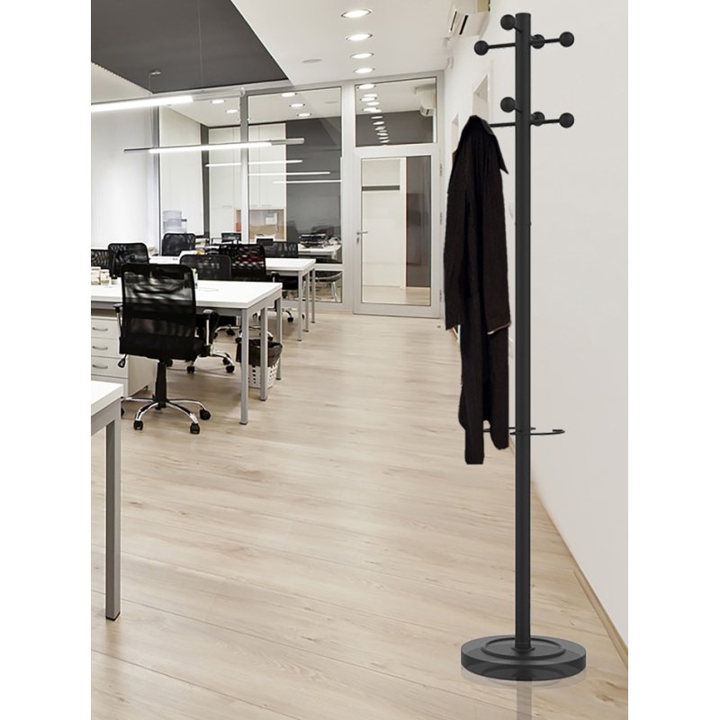 UNiLUX portemanteau ACCESS, hauteur 175 cm, hêtre/blanc