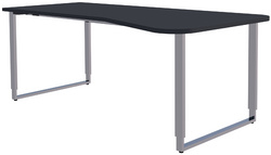 kerkmann PC-bureau AVETO, hoogteverstelbаar, 195×80/100 cm, wit
