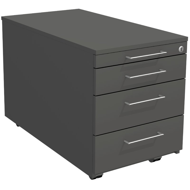 Kerkmann rolcontainer ARTLINE, 3 tiroirs, blanc, verrouillable