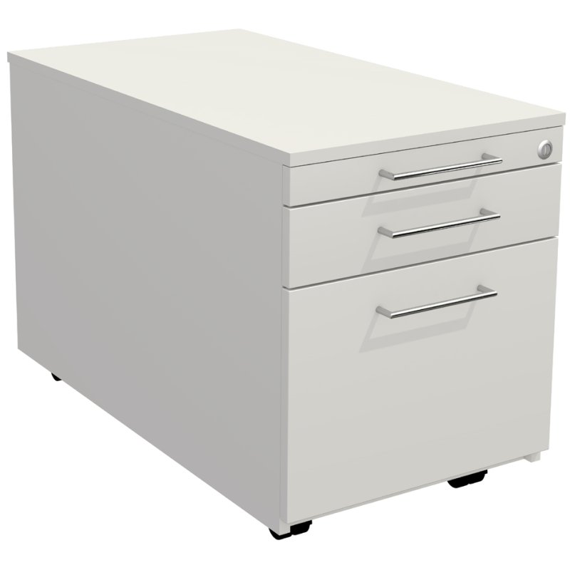 Kerkmann rolcontainer ARTLINE, 3 tiroirs, blanc, verrouillable