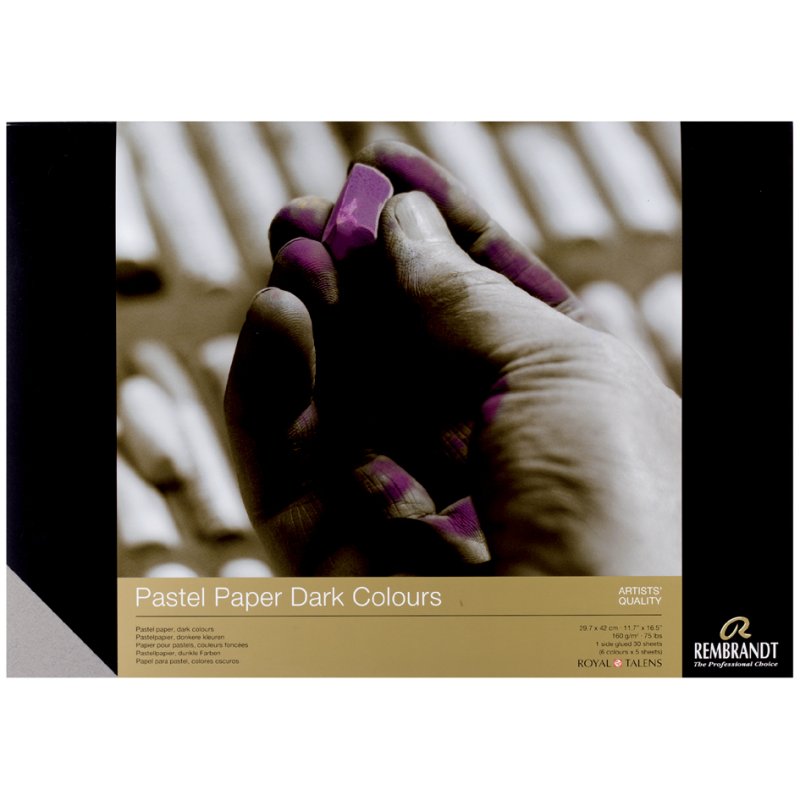 Royal Talens Rembrandt Artists' Pastel paper, A4, dark shades, 30 sheets