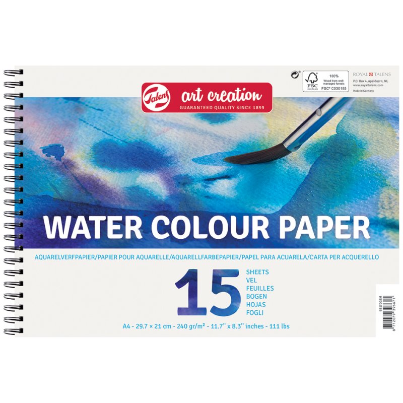 Royal Talens ArtCreation bloc aquarelle A3, 240 g/m², 15 feuilles