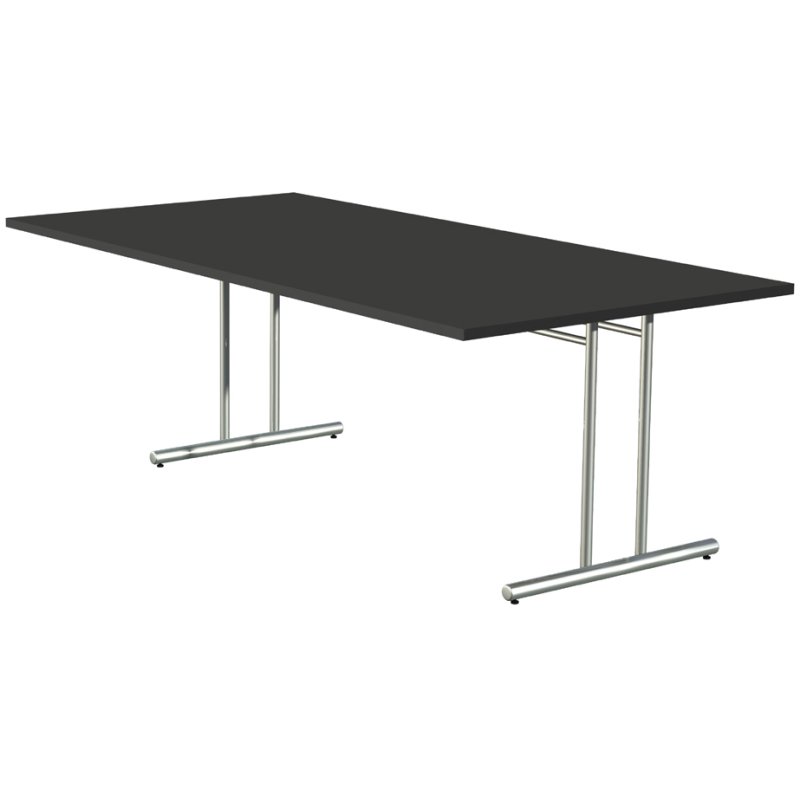 Kerkmann table de conférence ARTLINE, blanc, 200×100×72 cm, piètement type C