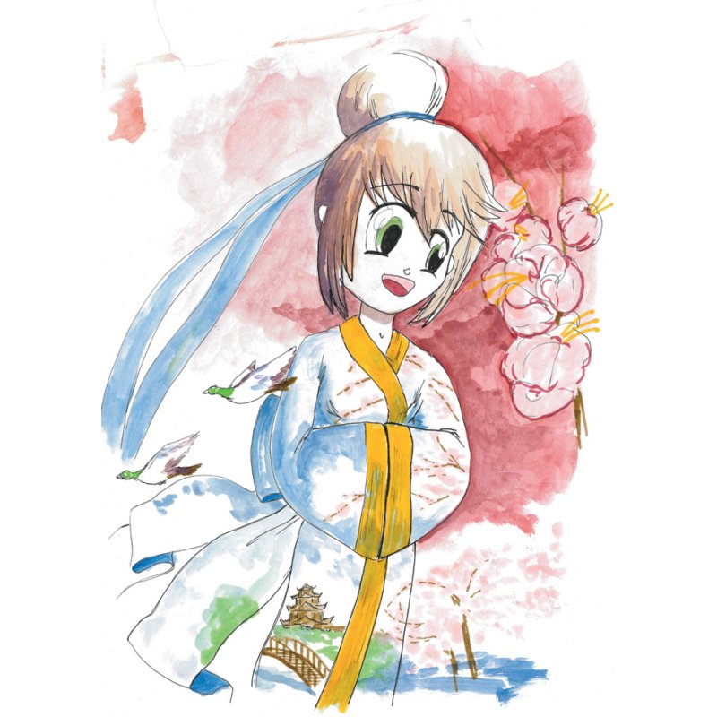 SAKURA Manga set Koi colouring pens, brush tip, skin tones, 6 pieces
