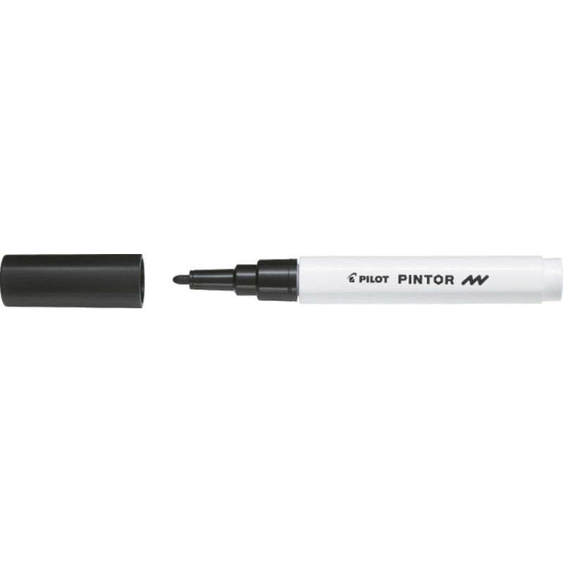 PILOT pigmentmarker PINTOR, fijn, wit, 1,0 mm, 6 stuks