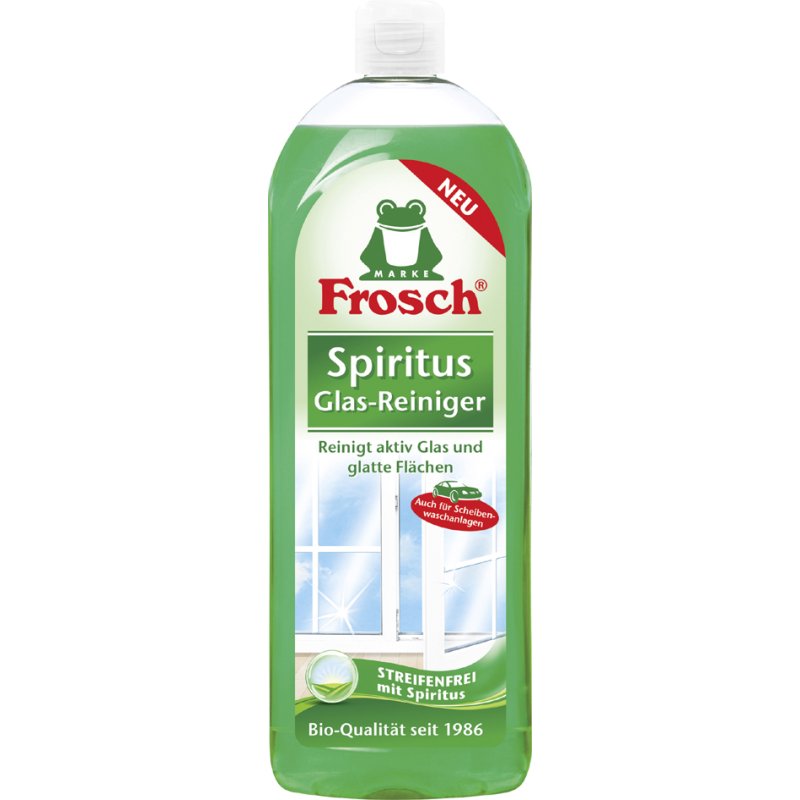 Frosch glasreiniger met spiritus, streeploos, 750 ml