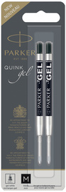 PARKER gelpenvullingen, blauw, medium punt, 2 stuks