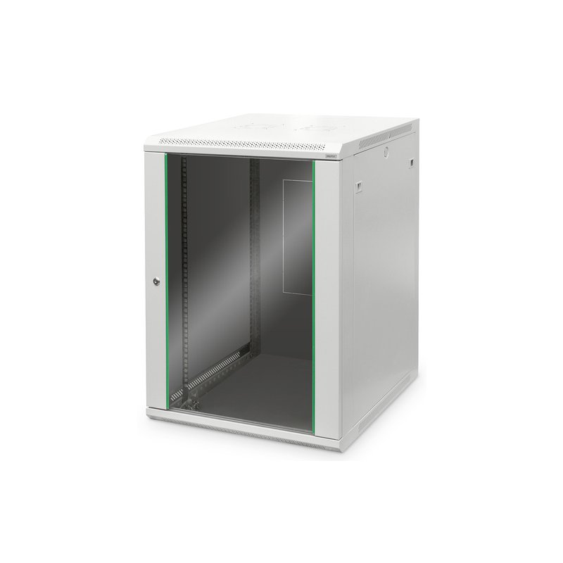 DIGITUS Armoire murale 19 pouces Dynamic Basic, 16U, 600×600 mm, gris clair