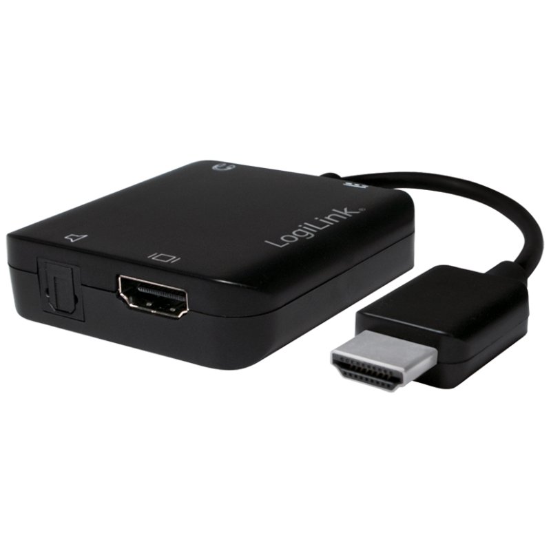 LogiLink Extracteur audio HDMI 4K x 2K, noir, HDMI 1.4