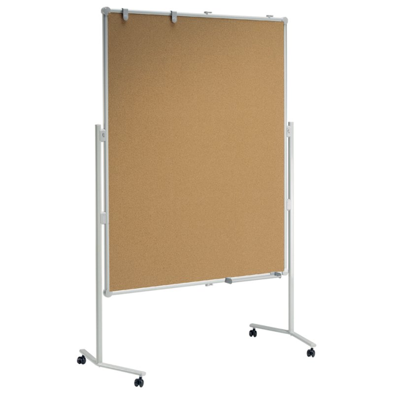 MAUL table de modération professionnelle, surface liège, 1200×1500 mm, cadre aluminium