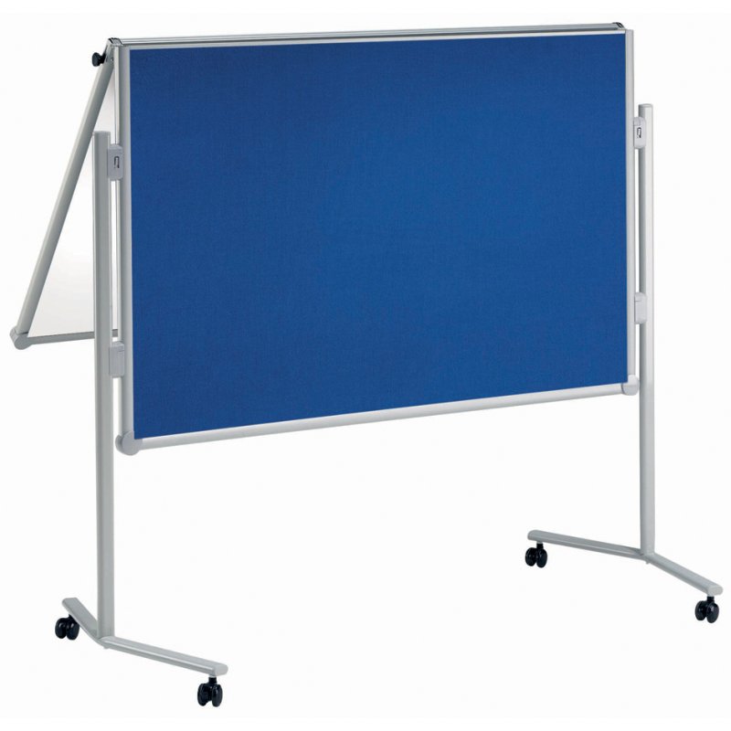 MAUL moderatietafel professioneel, inklapbaar, blauw/wit, 1,95 m