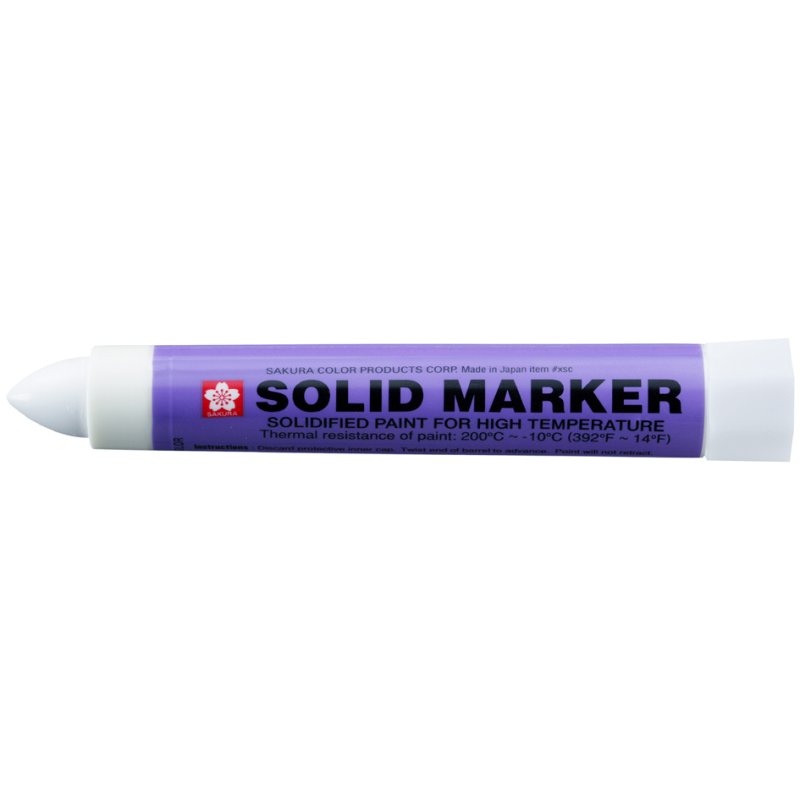 SAKURA Solid Marker marqueur industriel, jaune, résistant à l'eau, mécanisme rotatif