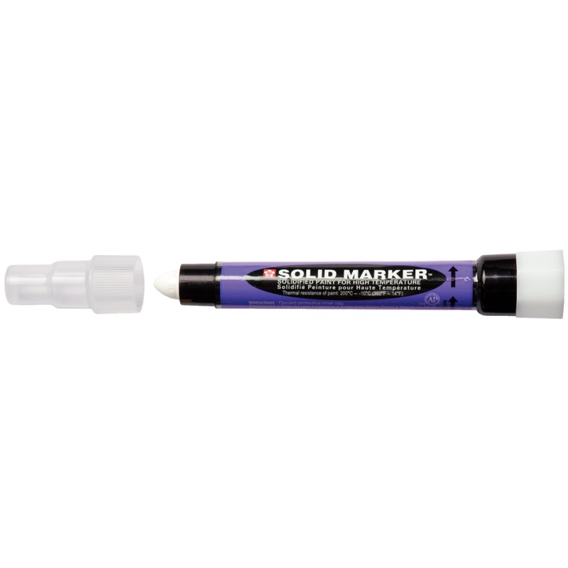 SAKURA Solid Marker marqueur industriel, jaune, résistant à l'eau, mécanisme rotatif