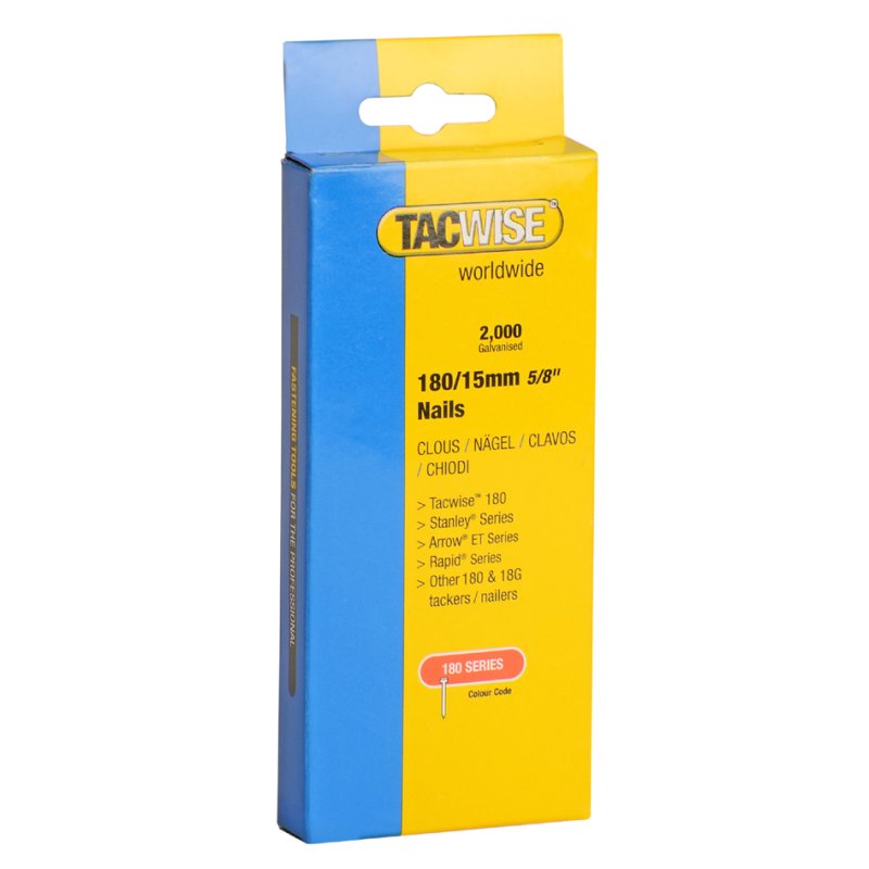 TACWISE stiftnagels 18G, verzinkt, 13 mm, 5000 stuks