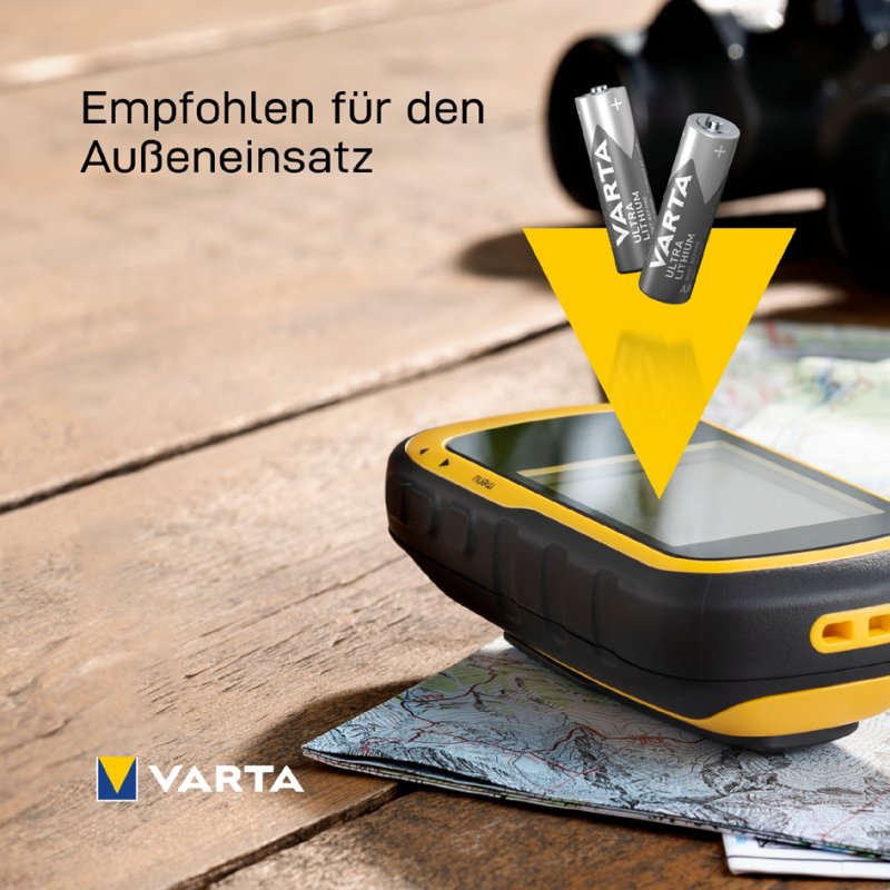 VARTA Ultra Lithium AA batterijen, 1,5 volt, 2.900 mAh, 2 stuks