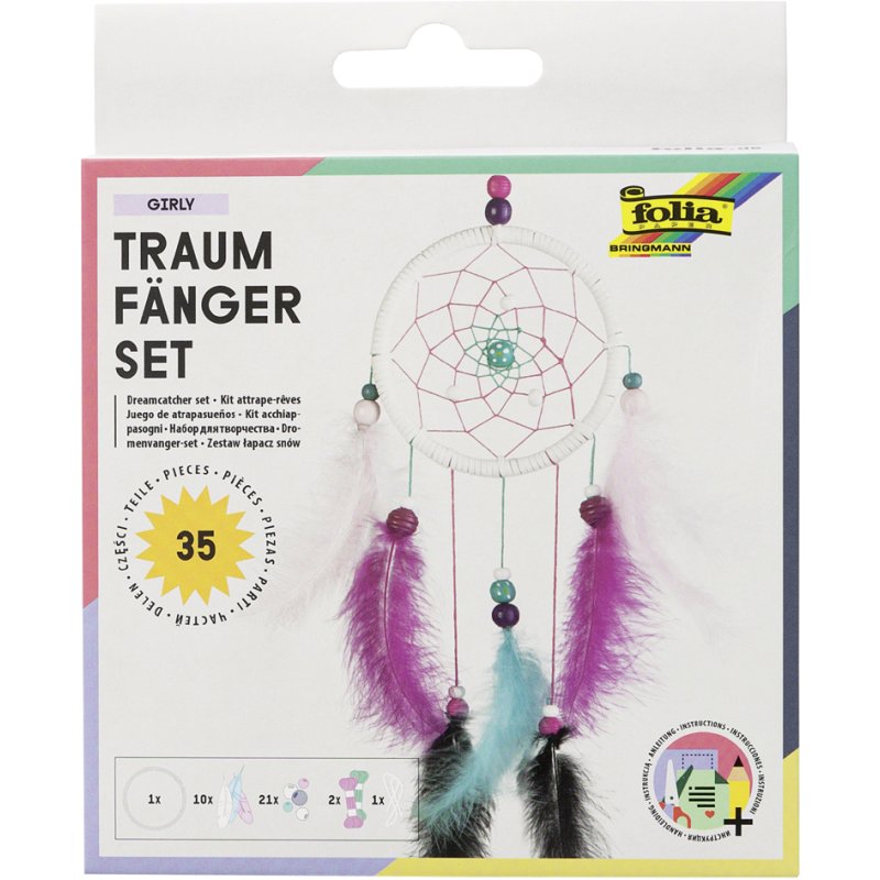 folia dromenvanger set GIRLY, 35-delig, 120 mm doorsnede