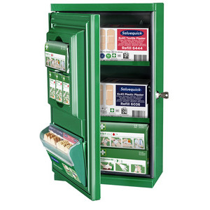 CEDERROTH noodverbanddoos Mini, metaal, afsluitbaar, 260×170×440 mm
