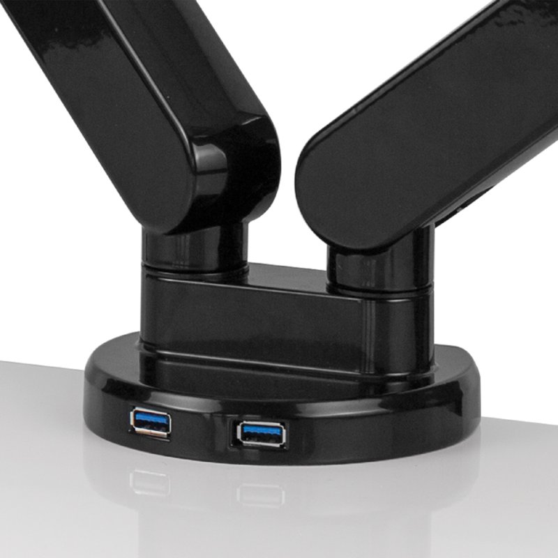 Fellowes bras double moniteur Platinum Series, argent, jusqu'à 32 pouces, capacité 8 kg par bras