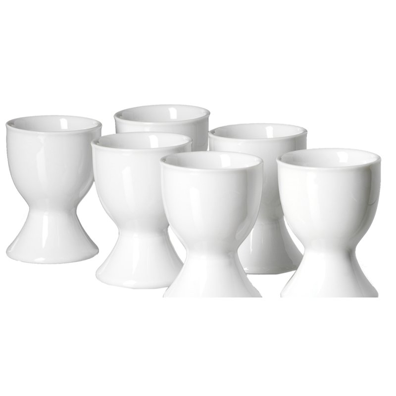 Ritzenhoff & Breker coquetiers BIANCO, blanc, porcelaine, 6 pièces