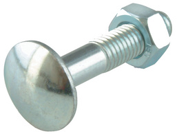 suki slotbout met platte ronde kop M6×40/20 mm, verzinkt, 50 stuks