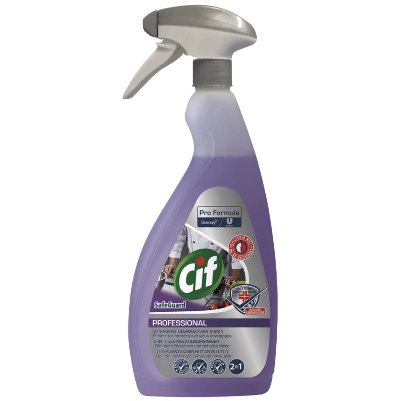 Cif Professional desinfectiereiniger 2-in-1, sprayflacon, 750 ml