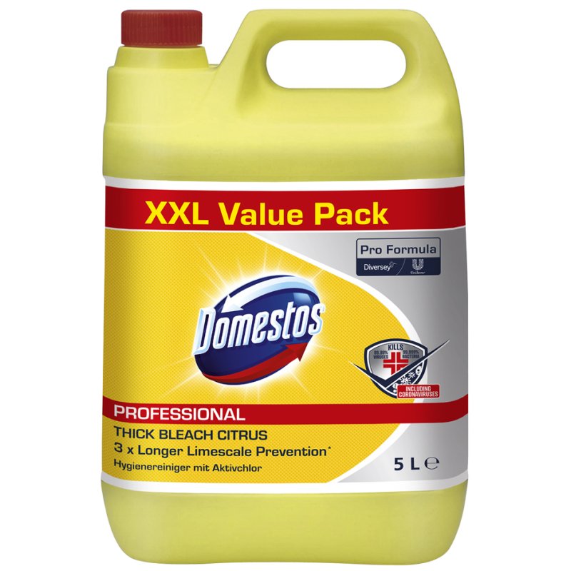 Domestos Professional hygiënereiniger Citrus Fresh, citroengeur, 5 liter