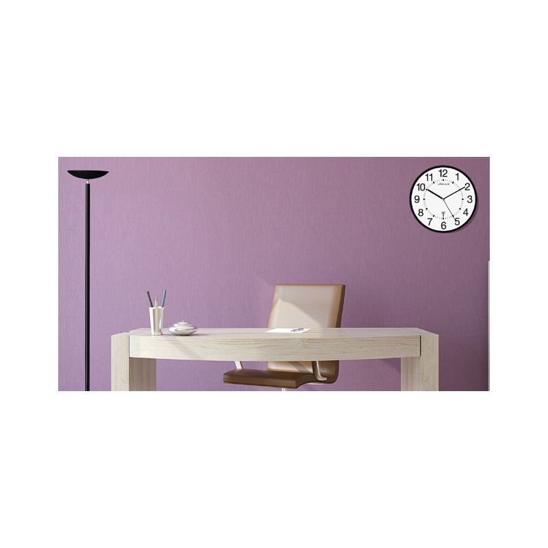 UNiLUX horloge mural Wave radiopiloté, 300 mm, argent