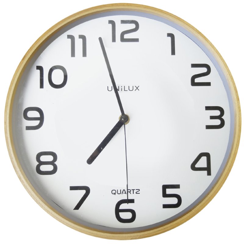 UNiLUX horloge mural Baltic quartz, bois brun, 300 mm