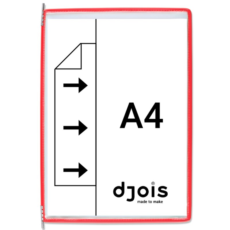 djois draaischijf voor presentatie A4, grijs, 10 stuks