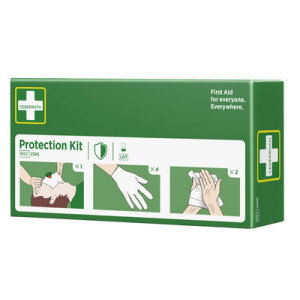 CEDERROTH EHBO-veiligheidsset, 3-delig, beademingsmasker, handschoenen