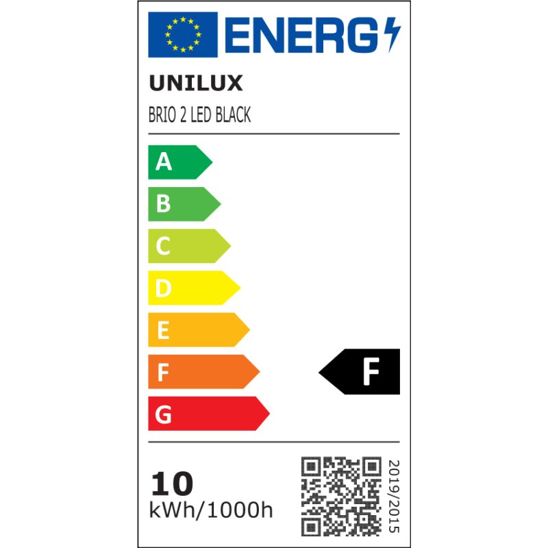 UNiLUX Lampe de bureau LED BRIO 2.0, noir, 9,8W, 887 lumens