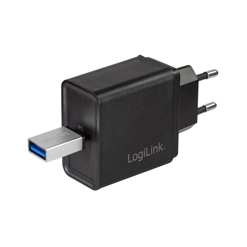 LogiLink Adaptateur USB-C vers USB-A 3.0, argent, boîtier aluminium