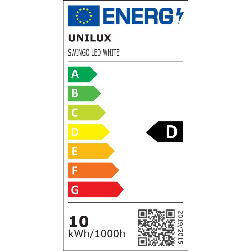 UNiLUX Lampe de bureau LED SWINGO, blanc, 10,4W, variateur 3 niveaux