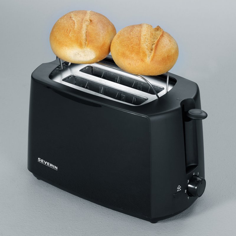 SEVERIN 2-sneden broodrooster AT 2287, zwart, 700 watt