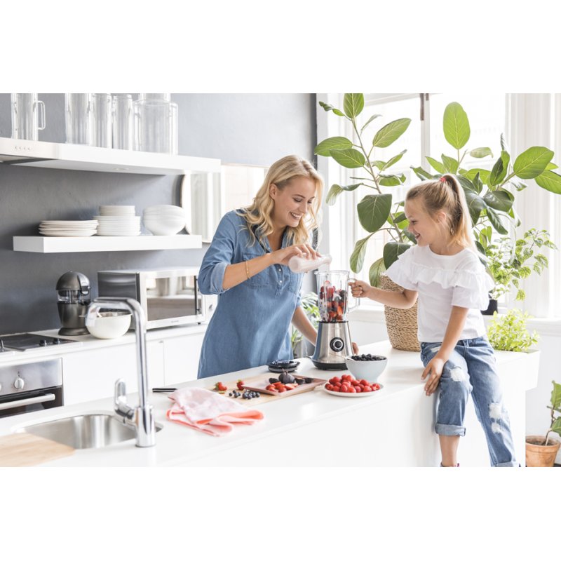 SEVERIN mixeur sur pied SM 3734, 500 watts, acier inoxydable/noir, 1 litre