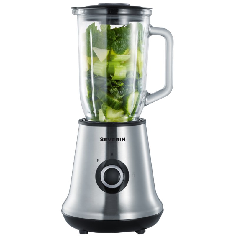 SEVERIN mixeur sur pied SM 3734, 500 watts, acier inoxydable/noir, 1 litre